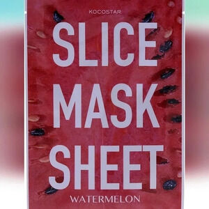 Kokostar Watermelon Slice Mask Sheets, 2/package, Bundle of 4 packages